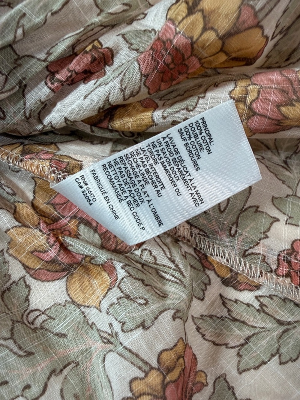 Zimmermann Andie Tie Top Floral Swing Top Girls size 2 Boho 100% Cotton - Picture 7 of 9